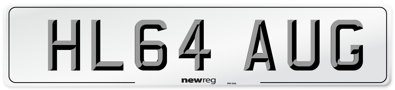 HL64 AUG Number Plate from New Reg